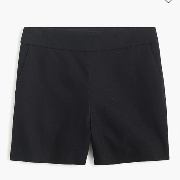 J. Crew Factory Basketweave Short with Size Zip - Black Size 2 - Picture 1 of 7